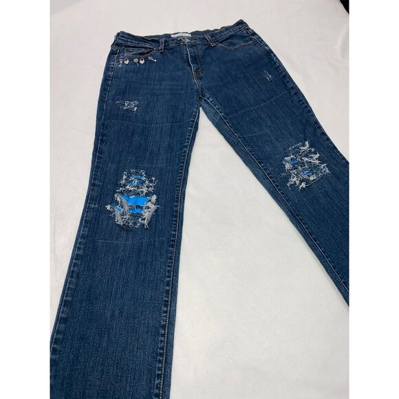 Vintage ONE of A Kind Levi’s 505 Straight Leg Woman’s Jeans Size 12 - Picture 4 of 11